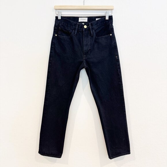 Frame Denim Le Piper High Rise Ankle Straight Leg Cropped Jeans Minimalist 24 - Picture 2 of 9